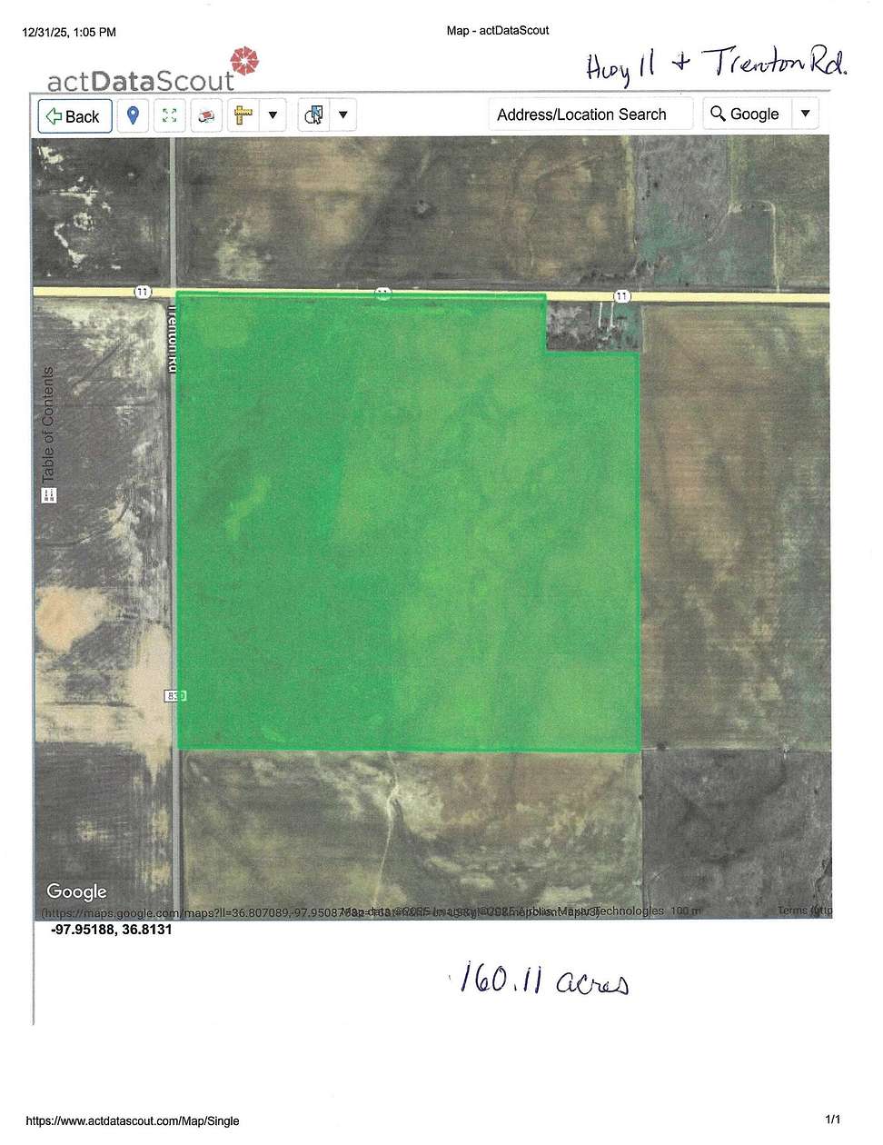 Land for Sale in Medford, Oklahoma