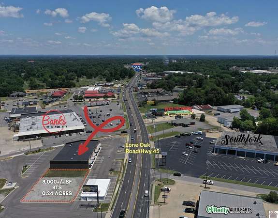 0.28 Acres of Commercial Land for Lease in Paducah, Kentucky