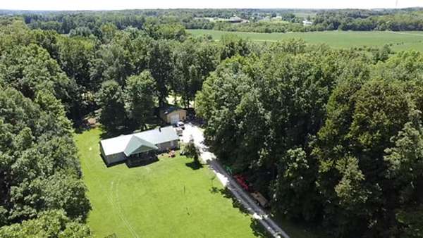 11.9 Acres of Land with Home for Sale in Coatesville, Indiana