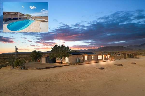 5.8 Acres of Residential Land with Home for Sale in Yucca, Arizona