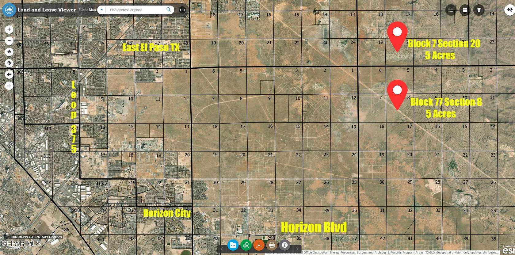 5 Acres of Land for Sale in Horizon City, Texas
