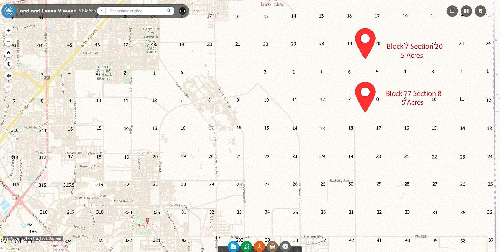 5 Acres of Land for Sale in Horizon City, Texas