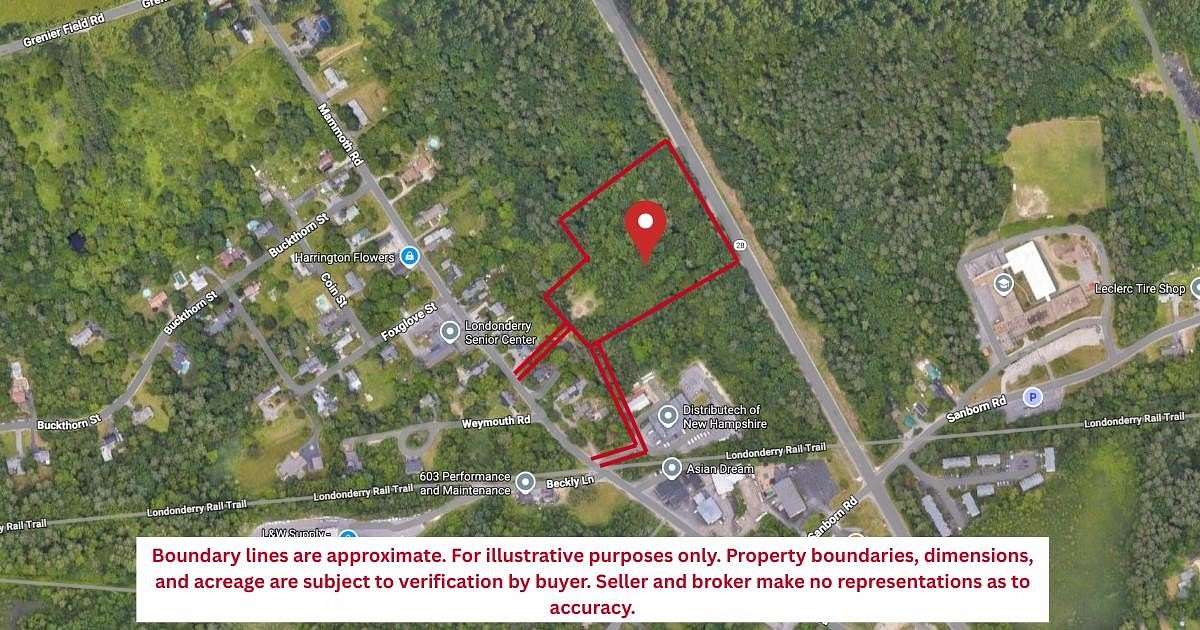 4.53 Acres of Commercial Land for Sale in Londonderry, New Hampshire