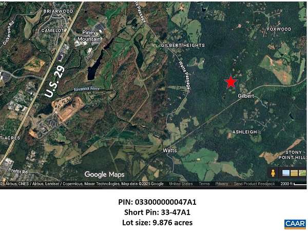 9.88 Acres of Residential Land for Sale in Barboursville, Virginia
