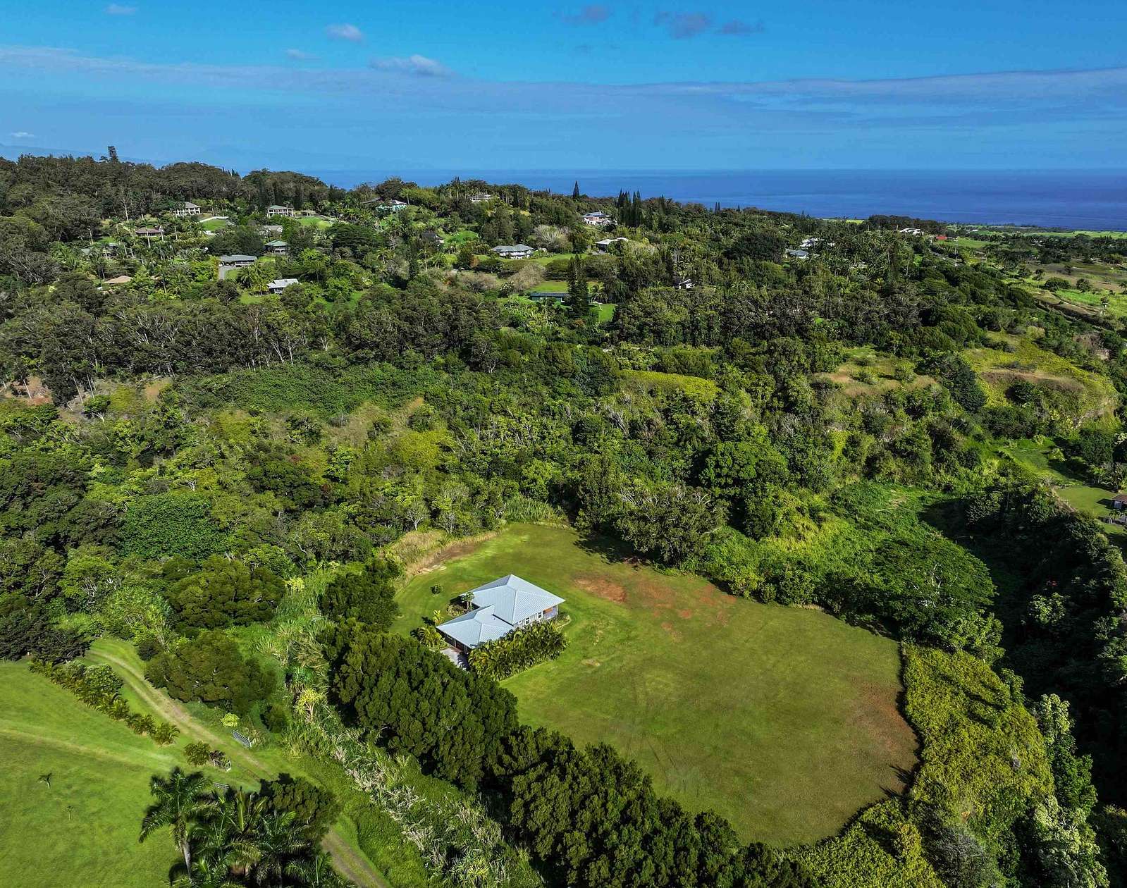 4 Acres of Residential Land with Home for Sale in Haʻikū, Hawaii