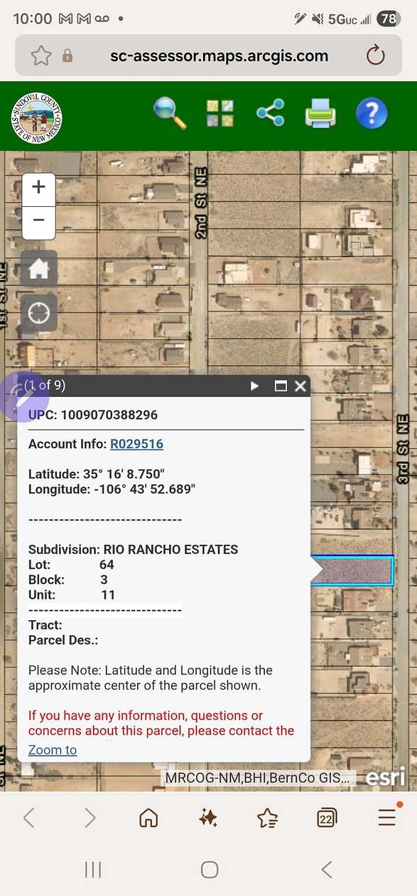 0.5 Acres of Residential Land for Sale in Rio Rancho, New Mexico