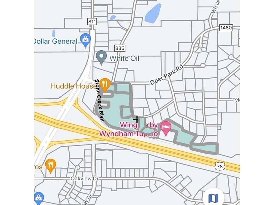 24.7 Acres of Commercial Land for Sale in Tupelo, Mississippi