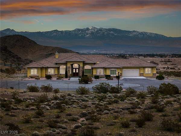 80 Acres of Land with Home for Sale in Pahrump, Nevada
