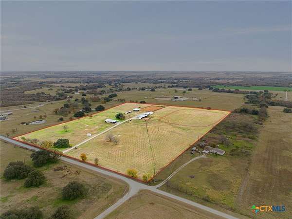 28 Acres of Land with Home for Sale in Chilton, Texas