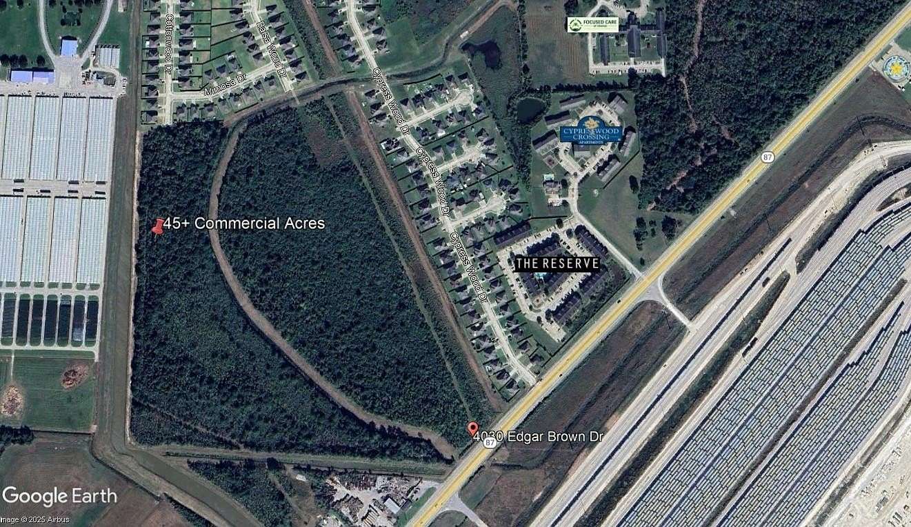 45 Acres of Commercial Land for Sale in Orange, Texas