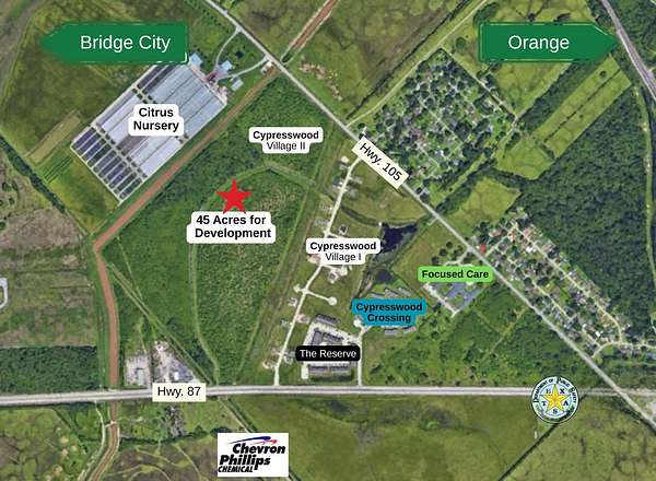 45 Acres of Mixed-Use Land for Sale in Orange, Texas