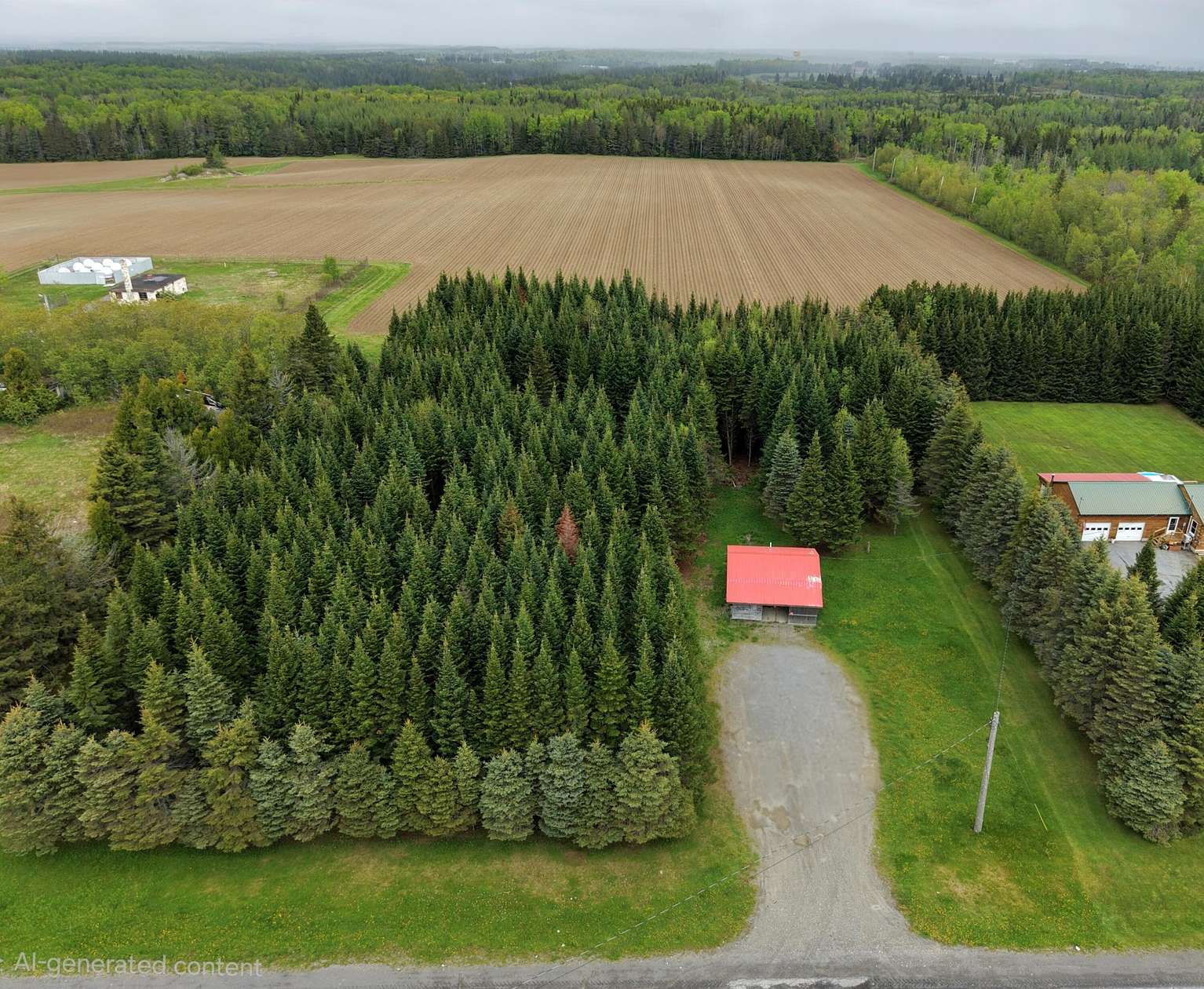 1.53 Acres of Land with Home for Sale in Limestone, Maine