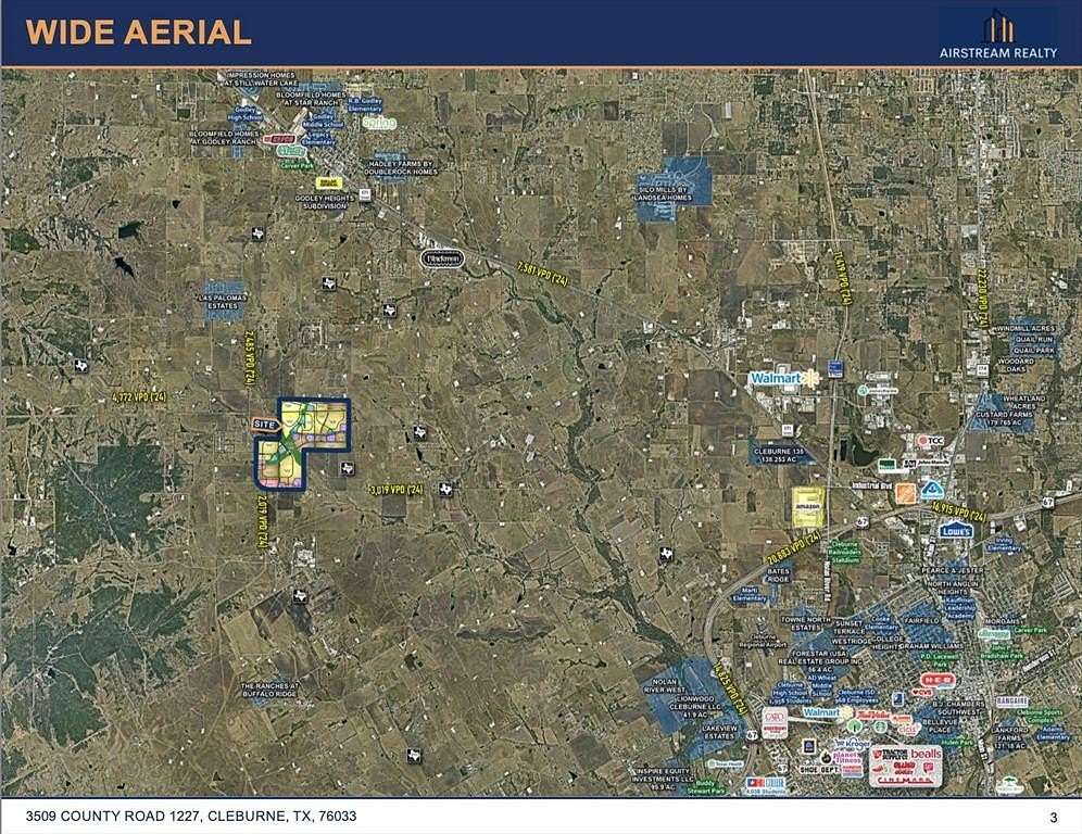 622 Acres of Mixed-Use Land for Sale in Godley, Texas