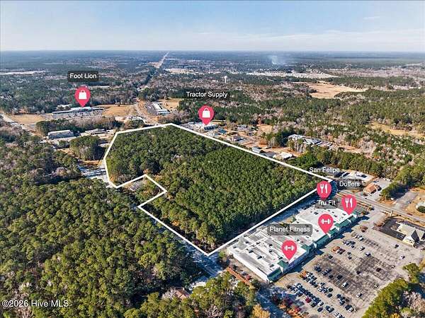 18.5 Acres of Mixed-Use Land for Sale in Shallotte, North Carolina