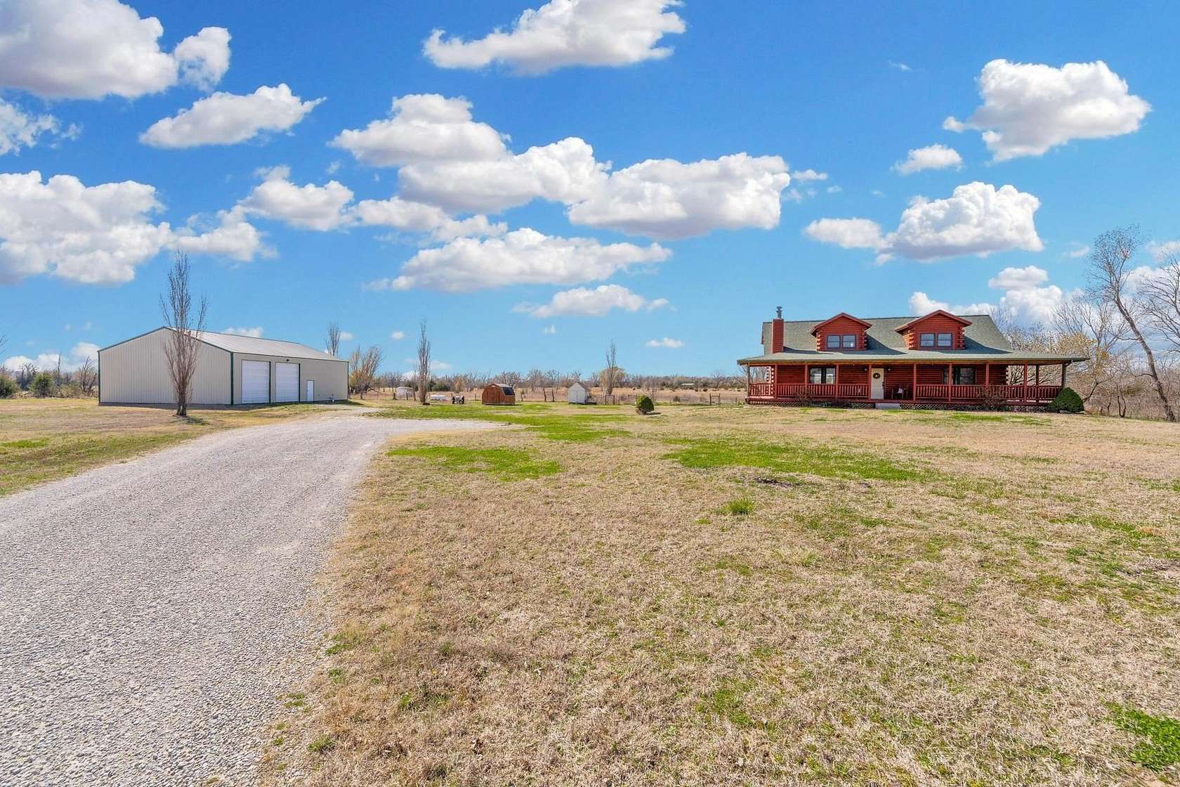 12.1 Acres of Land with Home for Sale in Clearwater, Kansas
