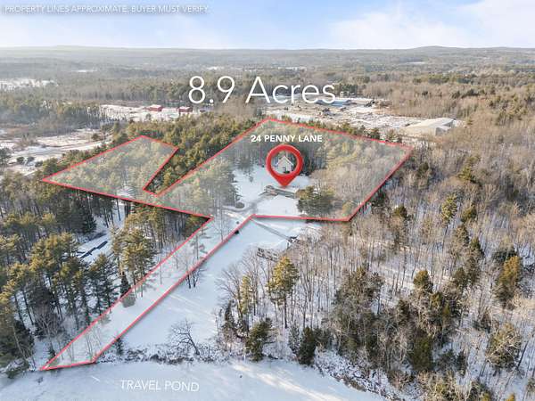 8.9 Acres of Land with Home for Sale in Jefferson, Maine