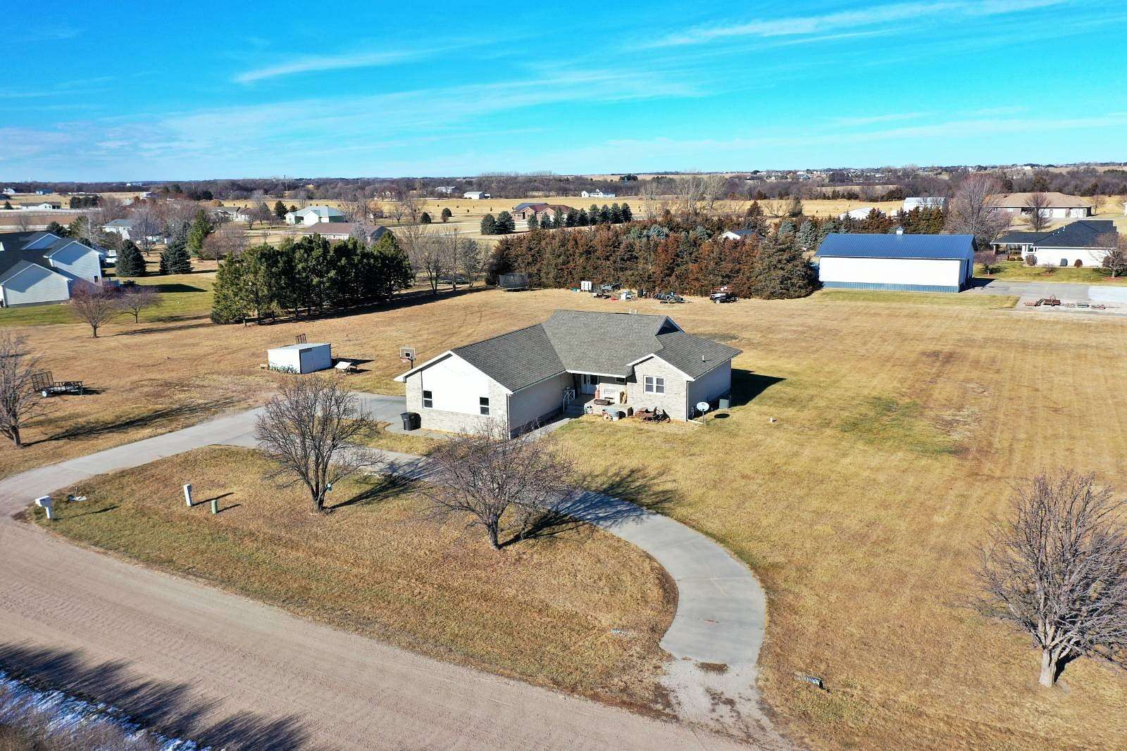 2.5 Acres of Land with Home for Sale in Kearney, Nebraska