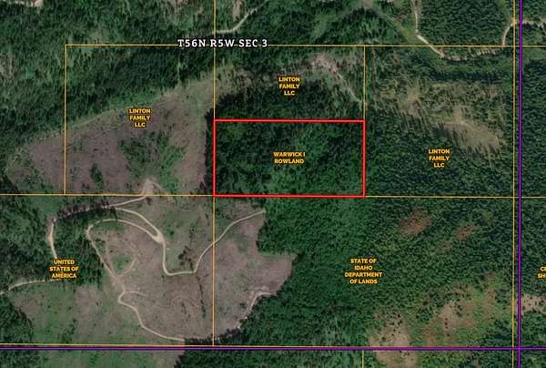 20 Acres of Recreational Land for Sale in Priest River, Idaho