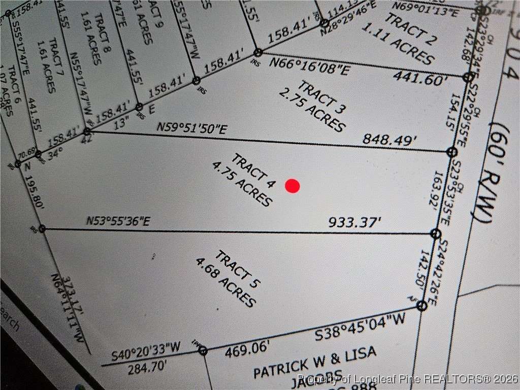 4.75 Acres of Residential Land for Sale in Fairmont, North Carolina