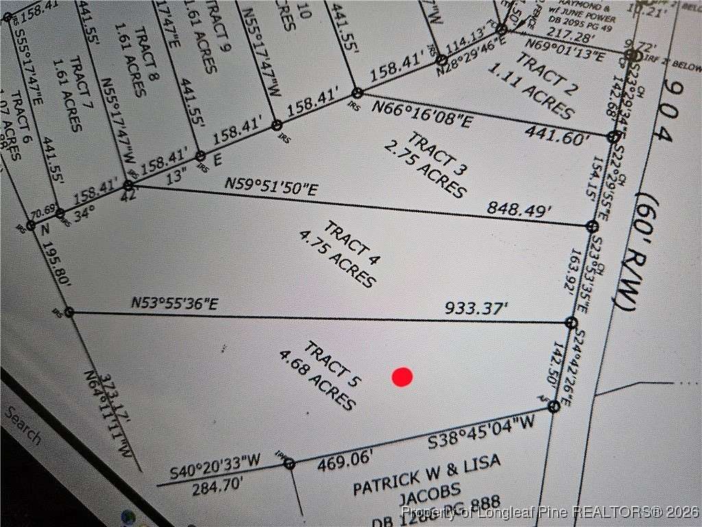 4.68 Acres of Residential Land for Sale in Fairmont, North Carolina