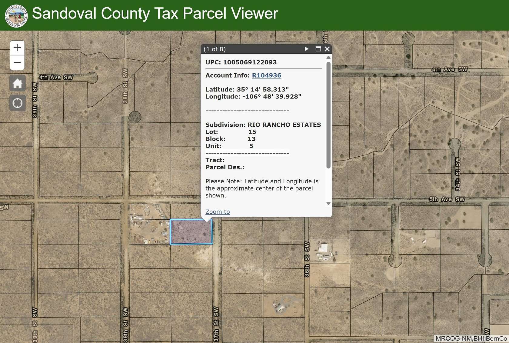 1 Acre of Land for Sale in Rio Rancho, New Mexico