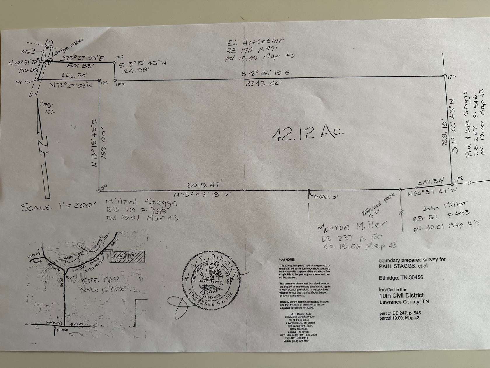 42.1 Acres of Recreational Land & Farm for Sale in Ethridge, Tennessee
