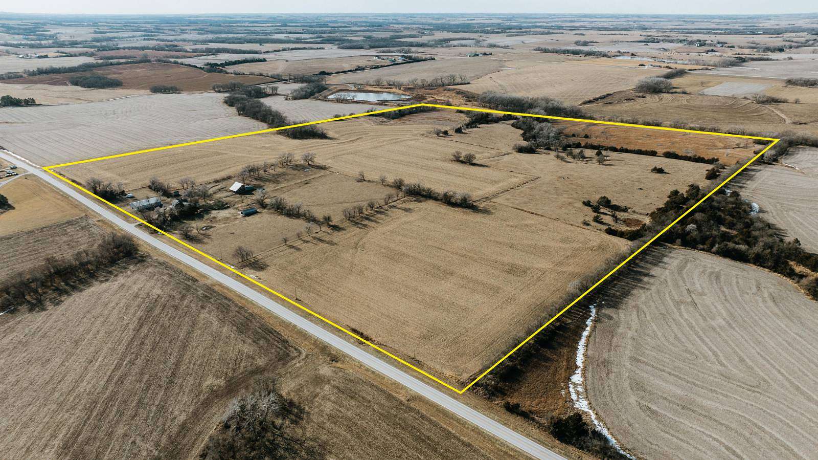 118 Acres of Land with Home for Sale in Crete, Nebraska