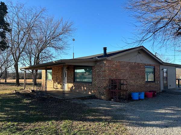 35 Acres of Land with Home for Sale in Lamar, Oklahoma
