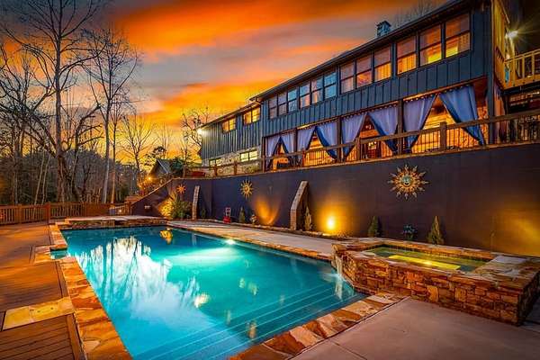 46 Acres of Recreational Land with Home for Sale in Mineral Bluff, Georgia