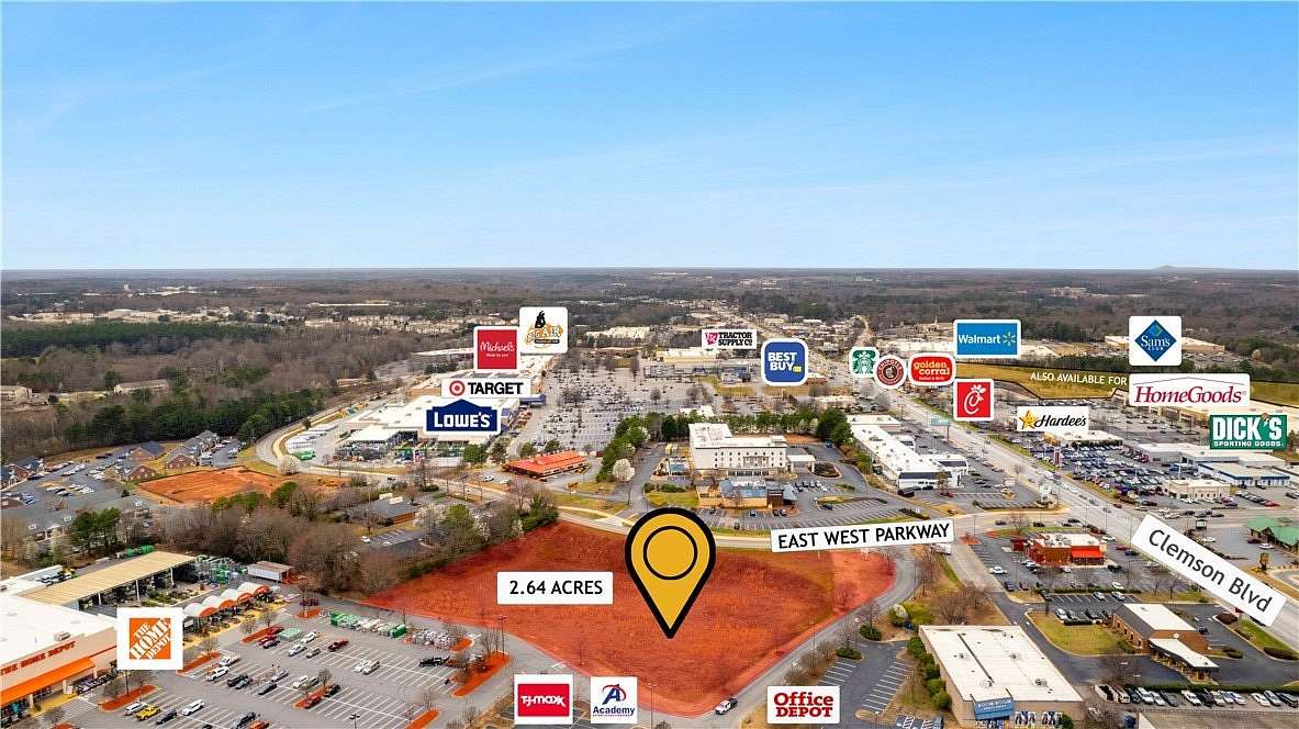 2.6 Acres of Commercial Land for Sale in Anderson, South Carolina