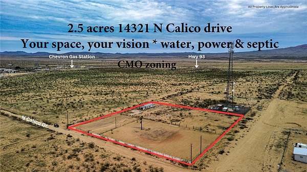 2.5 Acres of Commercial Land for Sale in Dolan Springs, Arizona