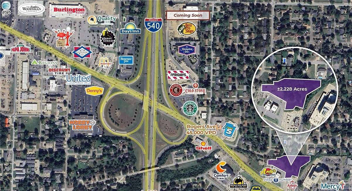 2.28 Acres of Commercial Land for Sale in Fort Smith, Arkansas
