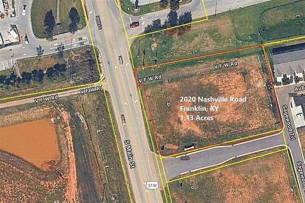 1.13 Acres of Commercial Land for Sale in Franklin, Kentucky