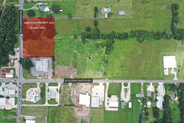 2.87 Acres of Commercial Land for Sale in Carencro, Louisiana
