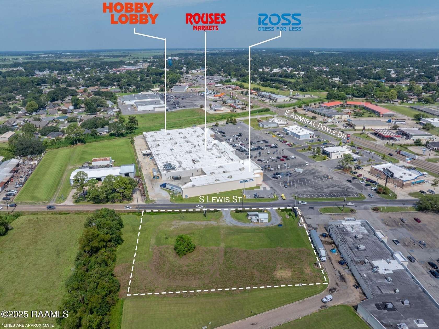 1.49 Acres of Commercial Land for Sale in New Iberia, Louisiana