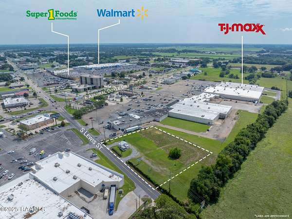 1.49 Acres of Commercial Land for Sale in New Iberia, Louisiana