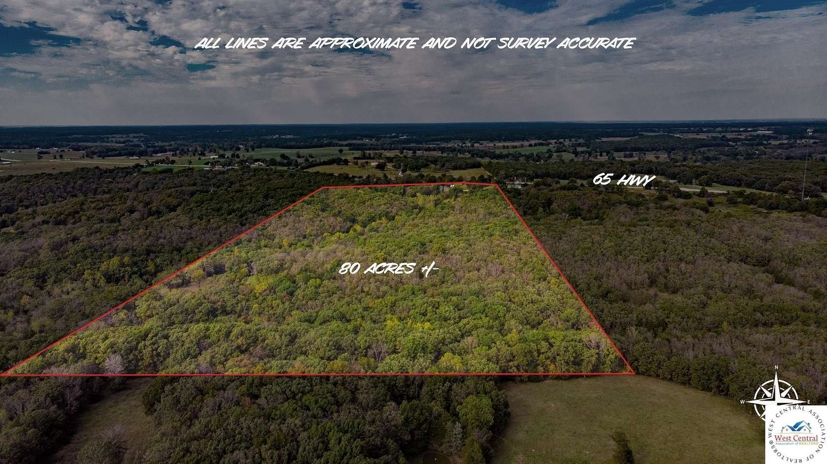 80 Acres of Improved Recreational Land for Sale in Cross Timbers, Missouri