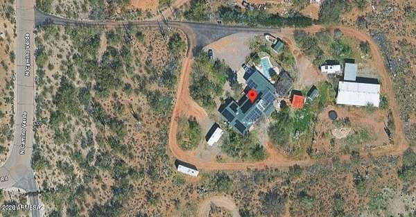 2.65 Acres of Residential Land with Home for Sale in Tucson, Arizona