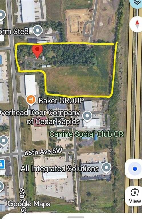 14.8 Acres of Land for Sale in Cedar Rapids, Iowa