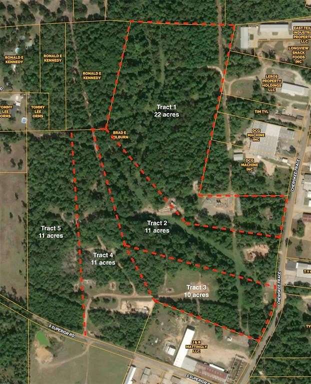 56.8 Acres of Land for Sale in White Oak, Texas