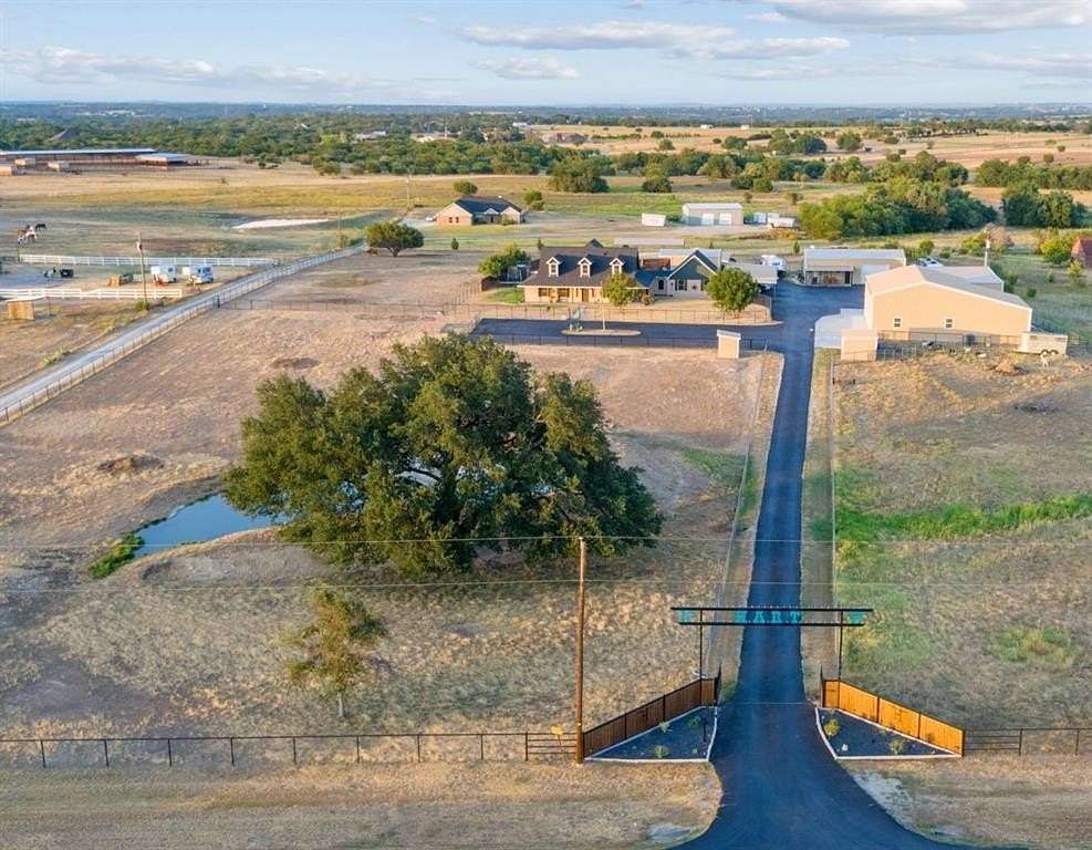 6.86 Acres of Land with Home for Sale in Weatherford, Texas