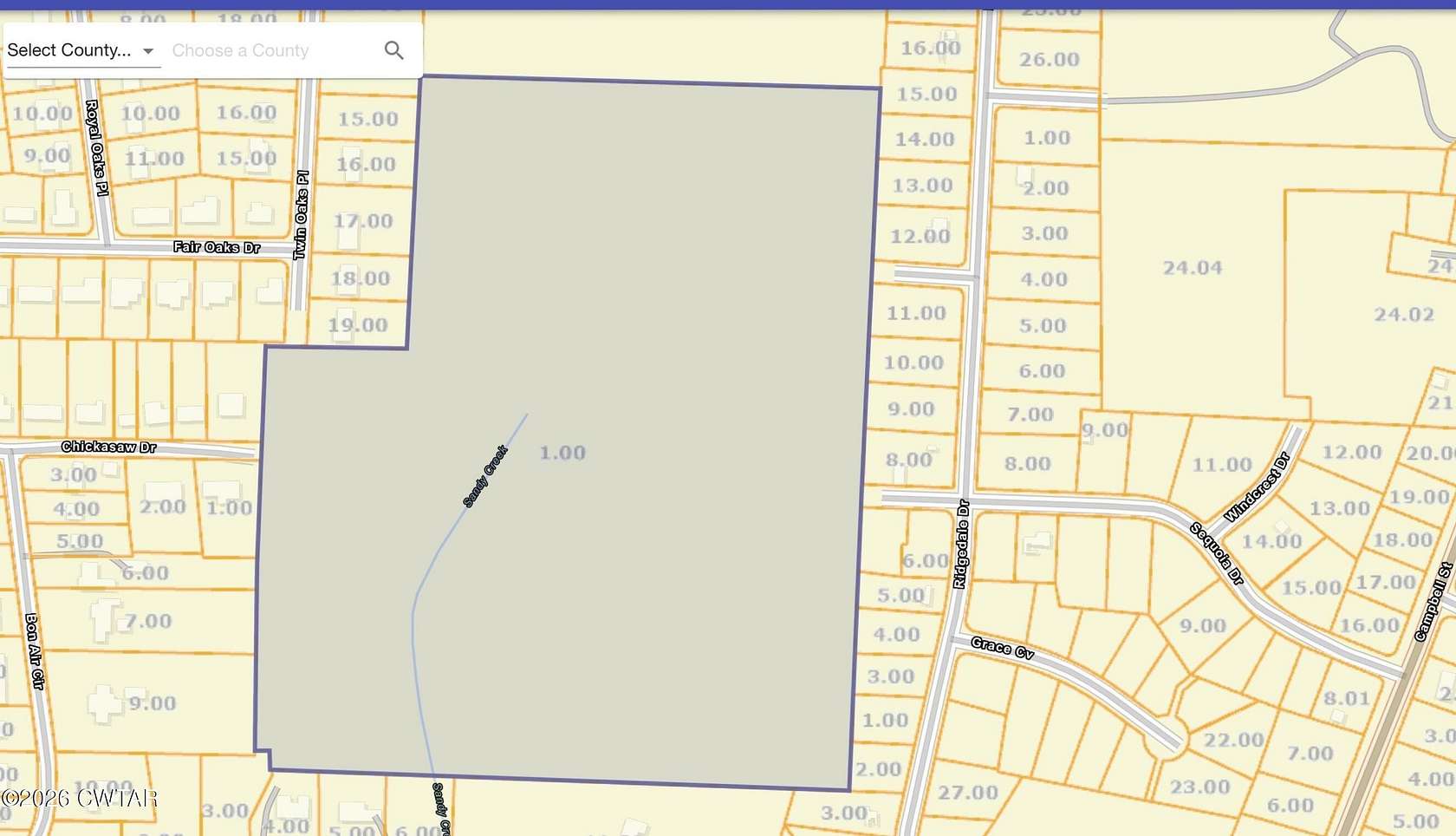 42.3 Acres of Land for Sale in Jackson, Tennessee