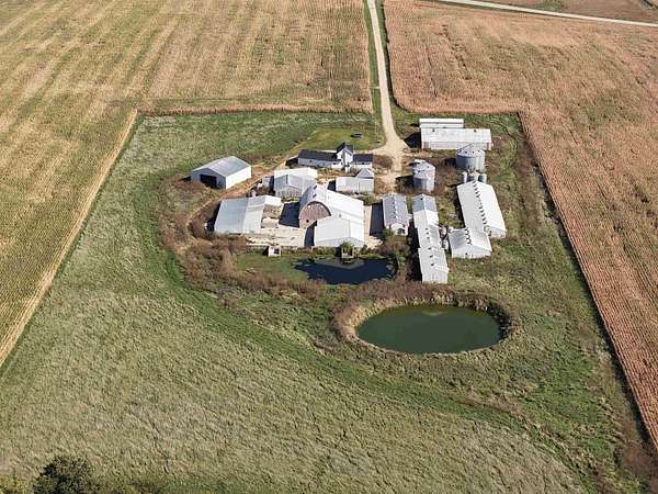 15.8 Acres of Land with Home for Sale in Holy Cross, Iowa