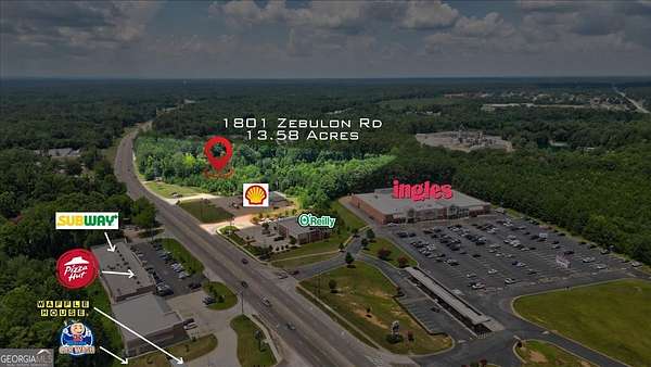 13.6 Acres of Improved Mixed-Use Land for Sale in Griffin, Georgia