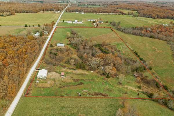 19.2 Acres of Land with Home for Sale in Marshfield, Missouri