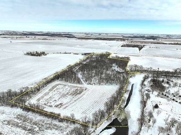 22.9 Acres of Land with Home for Sale in Rockford, Iowa