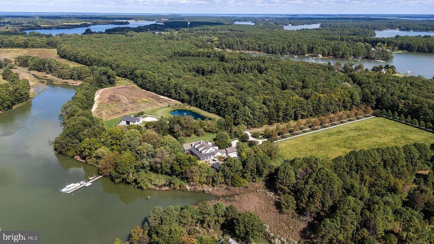 10.6 Acres of Land with Home for Sale in Bozman, Maryland