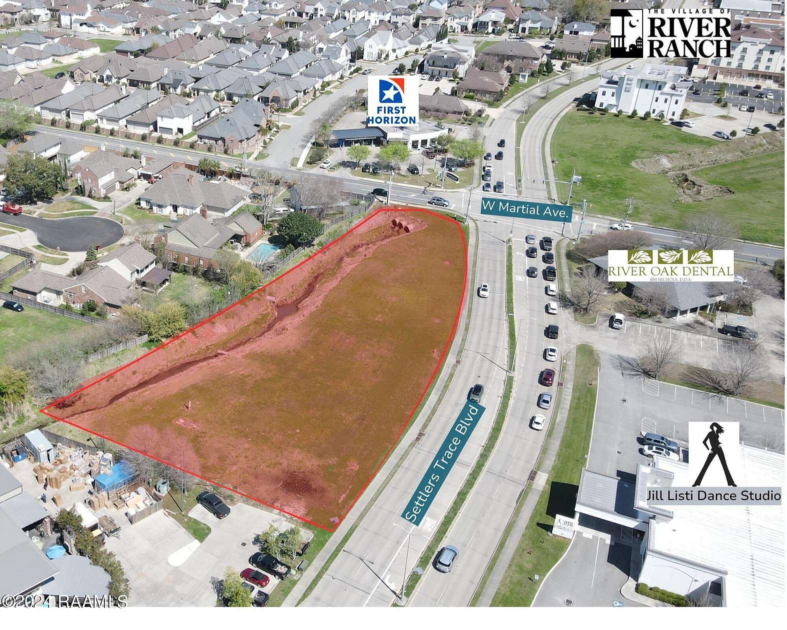 1.37 Acres of Mixed-Use Land for Sale in Lafayette, Louisiana
