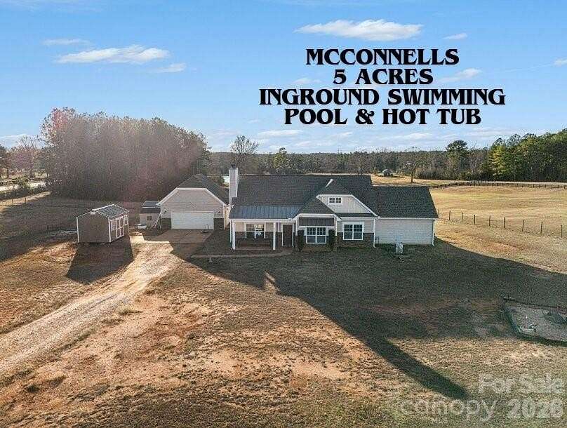 5 Acres of Land with Home for Sale in McConnells, South Carolina