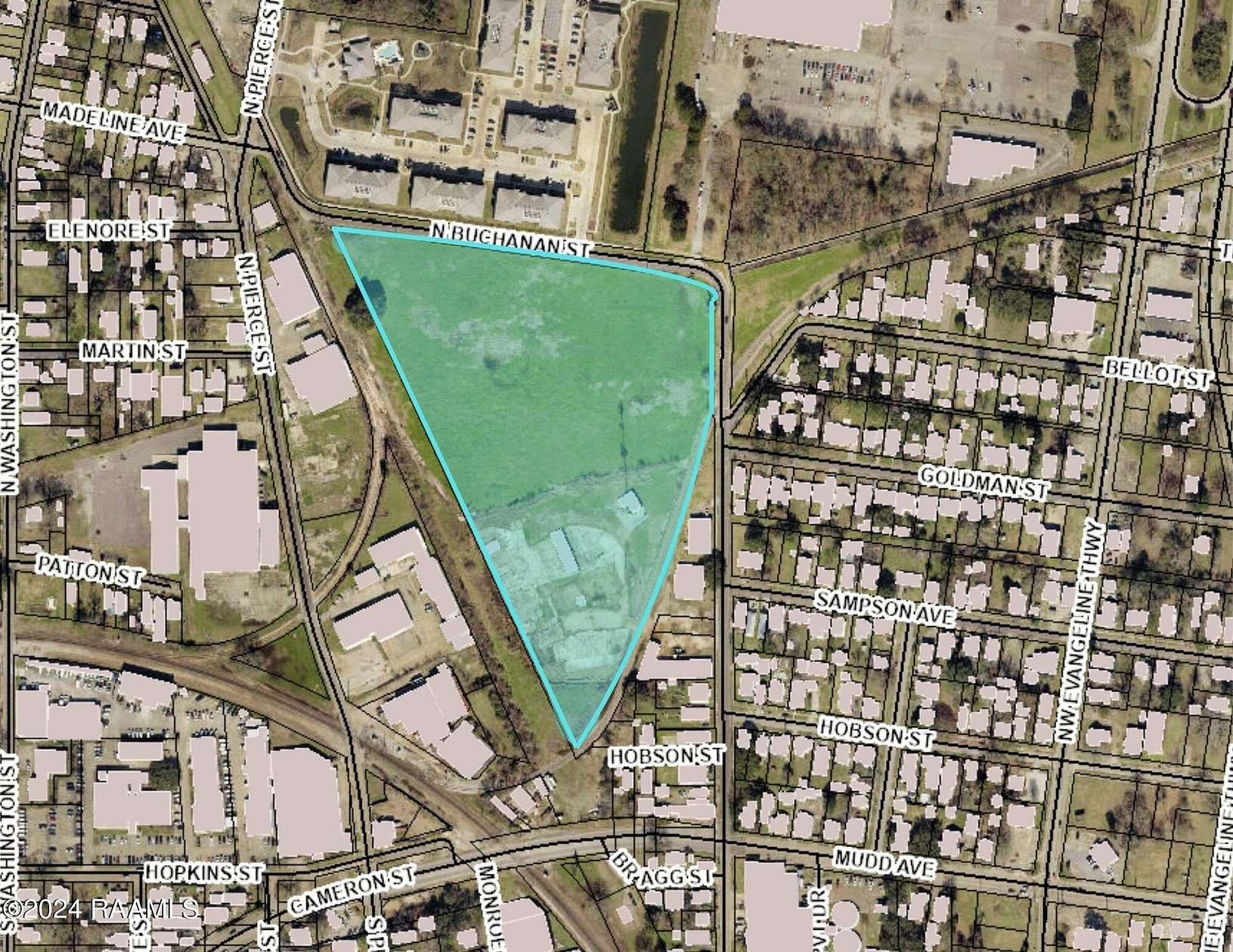 13 Acres of Commercial Land for Sale in Lafayette, Louisiana